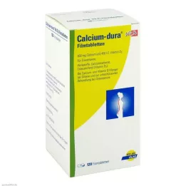 CALCIUM DURA Vit D3 apvalkotās tabletes, 120 gab