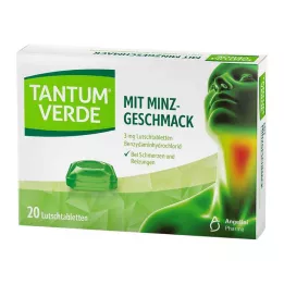 TANTUM VERDE 3 mg pastilas ar piparmētru garšu, 20 gab