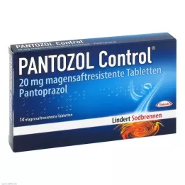 PANTOZOL Kontrole 20 mg zarnās šķīstošās tabletes, 14 gab