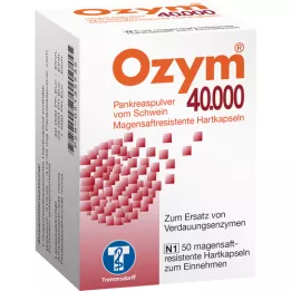 OZYM 40 000 cieto kapsulu kuņģa sulai, 50 gab