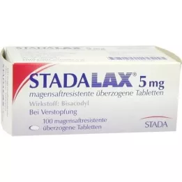 STADALAX 5 mg zarnās šķīstošās apvalkotās tabletes, 100 gab