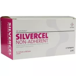 SILVERCEL non Adherent Tamponade 2,5x30,5 cm, 5 gab