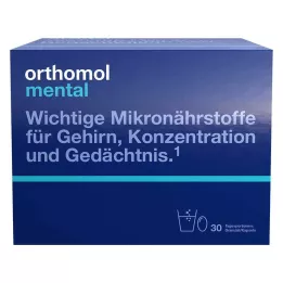 ORTHOMOL mentālās granulas/kapsulas 30 dienu kombinētais iepakojums, 30 gab