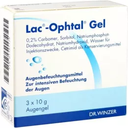 LAC OPHTAL Gēls, 3X10 g