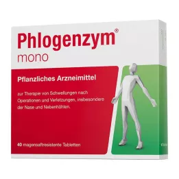 PHLOGENZYM mono zarnās šķīstošās tabletes, 40 gab