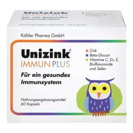 UNIZINK Immun Plus kapsulas, 1X60 gab