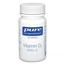 PURE ENCAPSULATIONS Vitamīns D3 1000 I.E. kapsulas, 60 gab