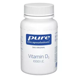 PURE ENCAPSULATIONS Vitamīns D3 1000 I.E. kapsulas, 120 gab