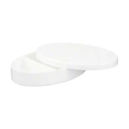 Tablešu kastīte ovāla plastmasas 3 nodalījumi Vitalhaus, 1 gab