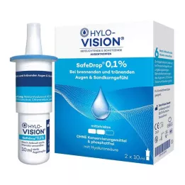 HYLO-VISION SafeDrop 0,1% acu pilieni, 2X10 ml