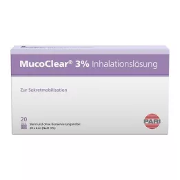 MUCOCLEAR 3% NaCl inhalācijas šķīdums, 20X4 ml