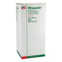 VLIWAZELL Absorbējošās kompreses sterilas 10x20 cm, 30 gab