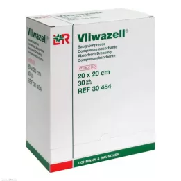 VLIWAZELL Absorbējošās kompreses sterilas 20x20 cm, 30 gab