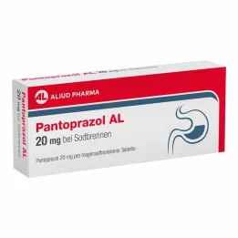 PANTOPRAZOL AL 20 mg Sodbr.kuņģa skābes res., 7 gab