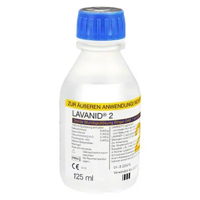 Lavanid 2 brūču apūdeņošanas šķīdums, 125 ml