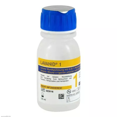LAVANID 1 brūču apūdeņošanas šķīdums, 125 ml LAVANID 1 brūču apūdeņošanas šķīdums, 125 ml