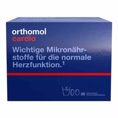 ORTHOMOL Kardio granulu/kapsulu/tablešu kombinētais iepakojums, 1 gab ORTHOMOL Kardio granulu/kapsulu/tablešu kombinētais iepakojums, 1 gab