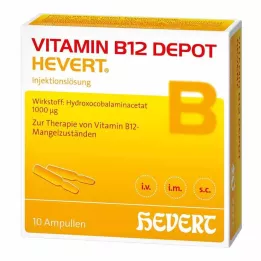 VITAMIN B12 DEPOT Hevert ampulas, 10 gab