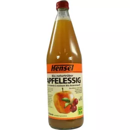 HENSEL Ābolu sidra etiķis dabiski duļķains organisks ar 5% acerolu, 750 ml