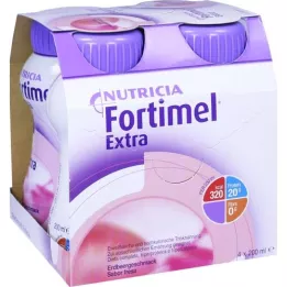 FORTIMEL Īpaši zemeņu garša, 4X200 ml