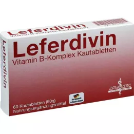 LEFERDIVIN B vitamīnu kompleksa košļājamās tabletes, 60 gab