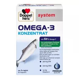 DOPPELHERZ Omega-3 koncentrāta sistēmas kapsulas, 60 gab