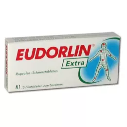 EUDORLIN papildus Ibuprofēna sāpju tabletes, 10 gab