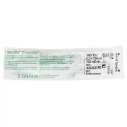 VASOFIX Braunüle 18 G 33 mm zaļa/balta, 1 gab