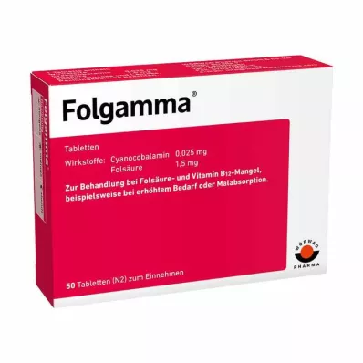 FOLGAMMA Tabletes, 50 gab FOLGAMMA Tabletes, 50 gab