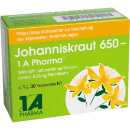 JOHANNISKRAUT 650-1A Pharma apvalkotās tabletes, 30 gab