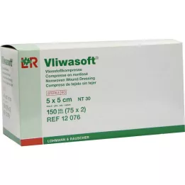 VLIWASOFT Neaustas kompreses 5x5 cm sterilas 4l., 150 gab