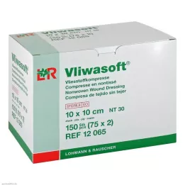 VLIWASOFT Neaustas kompreses 10x10 cm sterilas 4l., 150 gab