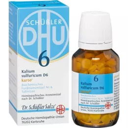 BIOCHEMIE DHU 6 Kalium sulfuricum D 6 Tab.Carto, 200 gab