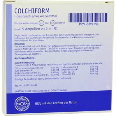 COLCHIFORM Ampulas injekciju šķīdums, 10 ml