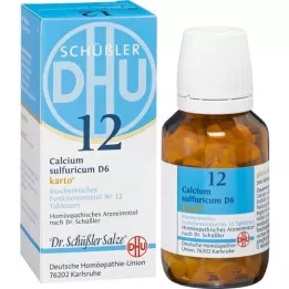 BIOCHEMIE DHU 12 Calcium sulfuricum D 6 tablešu kartona kārba, 200 gab