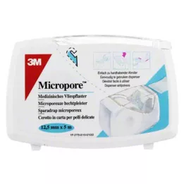 MICROPORE Flīsa plāksteris 1,25 cm x 5 m ar Abr.1530NP-0SD, 1 gabals
