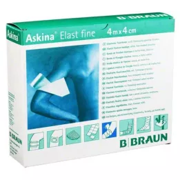 ASKINA Elastīgs smalkais pārsējs 4 cmx4 m vaļīgs, 20 gab