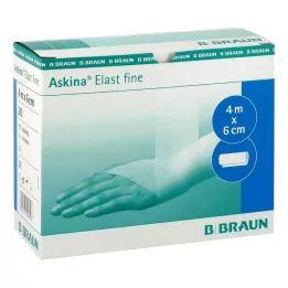 ASKINA Elastīgs smalkais pārsējs 6 cmx4 m vaļīgs, 20 gab