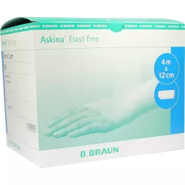ASKINA Elastīgs smalkais pārsējs 12 cmx4 m vaļīgs, 20 gab