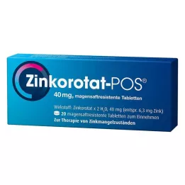 ZINKOROTAT POS zarnās šķīstošās tabletes, 20 gab