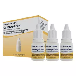 CORNEREGEL Šķidrie acu pilieni, 3X10 ml