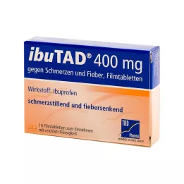 IBUTAD 400 mg pret sāpēm un drudzi, apvalkotās tabletes, 10 gab