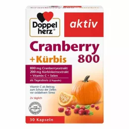 DOPPELHERZ Dzērveņu+Ķirbju kapsulas, 30 gab