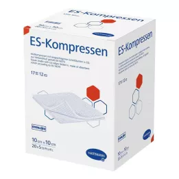 ES-KOMPRESSEN sterils 10x10 cm 12 reizes lielapjoma iepakojums, 20x5 gab