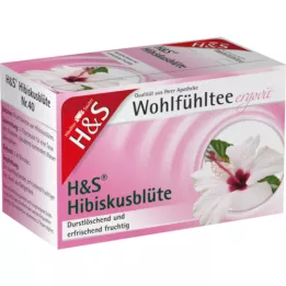 H&amp;S Hibiska ziedu filtra maisiņš, 20X1,75 g
