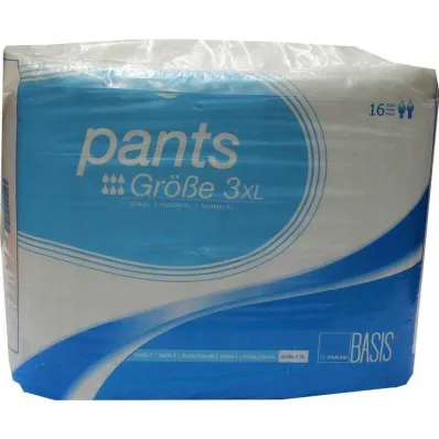 Param Pants Basic Izmērs 3 XL, 16 gab