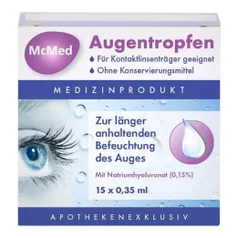 MCMED Acu pilieni vienas devas pipetes, 15X0,35 ml