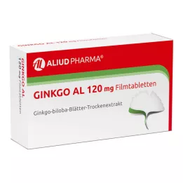 GINKGO AL 120 mg apvalkotās tabletes, 30 gab