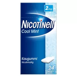 NICOTINELL Košļājamā gumija Cool Mint 2 mg, 24 gab