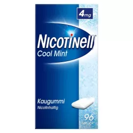 NICOTINELL Košļājamā gumija Cool Mint 4 mg, 96 gab